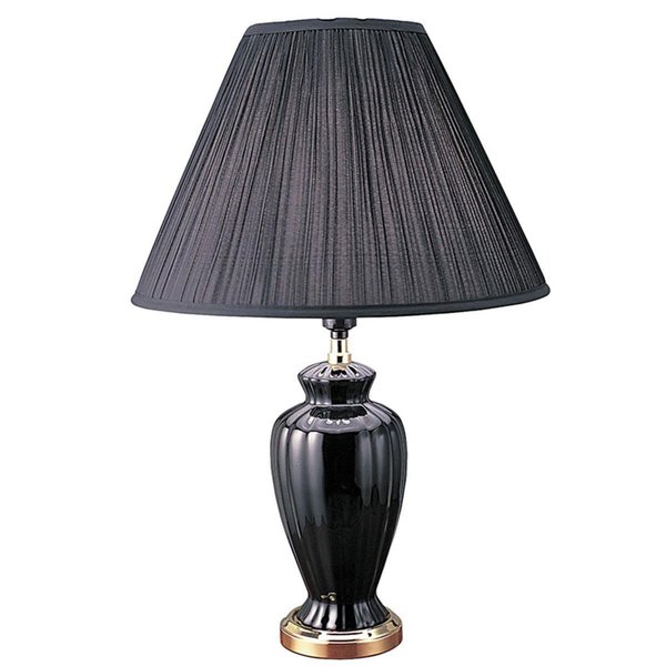 Yhior 26 in. Ceramic Table Lamp - Black YH2629415